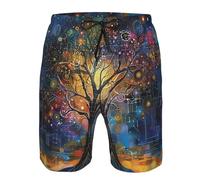 Pantaloncini Tree of Life Galaxy Cosmic Sacred Geometry S