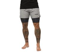 GymBeam Men‘s 2in1 Shorts Iron Smoke L