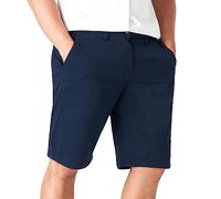 Pantaloncini Uomo Bermuda Uomo Cotone Pantaloncini Chino Uomo M-3XL Pantaloni Corti Uomo Eleganti con Elastico in Vita e Tasche Laterali e Posteriori (Blu Scuro, 2XL)