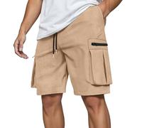Pantaloncini Uomo Cotone Corti Da Pantaloni Estivi Uomo Con 6 Tasche Leggeri Estivi Con Elastico Per Il Tempo Libero Tasconati Pantaloncini Da Lavoro Corti Bermuda Shorts Casual Sportivi Leggero