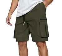 Pantaloncini Uomo Cotone Corti Da Pantaloni Estivi Uomo Con 6 Tasche Leggeri Estivi Con Elastico Per Il Tempo Libero Tasconati Pantaloncini Da Lavoro Corti Bermuda Shorts Casual Sportivi Leggero