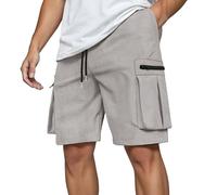 Pantaloncini Uomo Cotone Corti Da Pantaloni Estivi Uomo Con 6 Tasche Leggeri Estivi Con Elastico Per Il Tempo Libero Tasconati Pantaloncini Da Lavoro Corti Bermuda Shorts Casual Sportivi Leggero