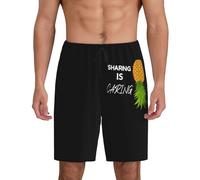 Pantaloncini Upside Pineapple Play Well with Others Funny Swinger Pattern Calzoncini da Bagno Regolabile Pantaloncini da Bagno Vintage Costume Uomo Mare per All'Aperto Spiaggia Piscina L