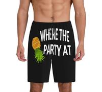 Pantaloncini Upside Pineapple Play Well with Others Funny Swinger Pattern Pantaloncini da Bagno Impermeabili Pantaloncino Regolabile Costume Uomo Mare per All'Aperto Campeggio Piscina L