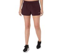 Pantaloncino Asics Core Split Rosso Bordeaux Donna, Taglia XS.