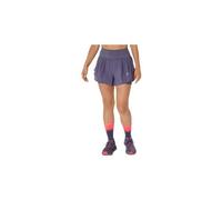 Pantaloncino asics road 3 5in purple da donna 2 in 1
