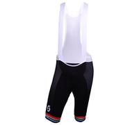 Pantaloncino con bretelle MITCHELTON-SCOTT Campione sudafricano 2018 nero