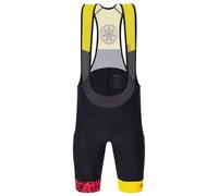 Pantaloncino con bretelle SANTINI La Flèche Wallonne 2023 nero