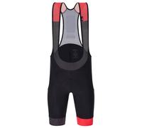 Pantaloncino con bretelle SANTINI Paris-Roubaix Enfer du Nord 2023 nero/rosso 3XL