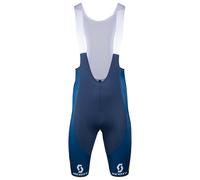 Pantaloncino con bretelle TEAM dsm-firmenich-PostNL Race 2024 bianco/blu L