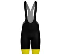 Santini Pantaloncino con bretelle Tour de France Yellow 2025 Nero 3XL Uomo