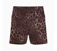 PANTALONCINO PUMA TAD ESSENTIAL SPOT CHOCOLATE BROWN DONNA LEOPARDATO 528513 13