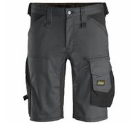 Snickers Workwear Pantaloncini Elasticizzati AllroundWork Grigio Acciaio-Nero Taglia 54, Non Si Applica