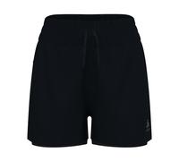 Odlo Donne Zeroweight 3In 2In1 Pantaloncini Abbigliamento Da Corsa Pantaloncini Da Corsa Nero - Nero XS