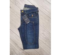 PANTALONE 5 TASCHE TOPPE JEANS JECKERSON UOMO toppa DENIM BLUE DARK ALCANTARA PA