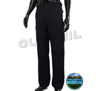 Pantalone Americano "US BDU" in cotone RipStop Stone Washed Verde Nero Mimetico