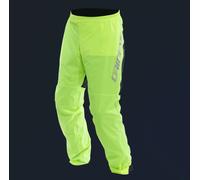 Dainese - Ultralight Rain Pants, Pantaloni Antipioggia Impermeabili e Antivento, Ultra Leggeri, Ripiegabili, Pantaloni Antipioggia per Moto, Unisex, Giallo Fluo, XXL