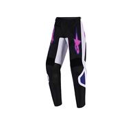 Alpinestars Fluid Grid Pantaloni Motocross Bambini, nero/grigio/viola, Taglia 22