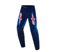 Alpinestars Supertech Vista Pantaloni Motocross Bambini, rosso-blu, taglia 24