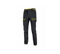 Pantalone Bermuda da Lavoro Estivi, in Tessuto Stretch, Vestibilità Jogging HARMONY Black Carbon