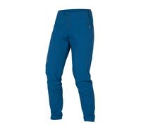 Pantalone bike lungo donna senza fondello MT500 Burner Lite blu