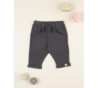 Pantalone bimba grigio maglina tagliata