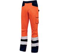 Pantalone Cargo Multitasche da Lavoro U-POWER Invernale Alta Visibilità BEACON