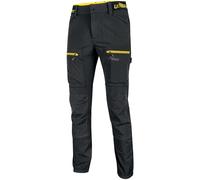 Pantalone da lavoro stretch vestibilità jogging multitasche Horizon colore black carbon - UPower - Taglie EU: S