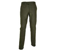 Pantalone Classico Uomo Lana Flanella Made In Italy Tasca America 46 a 62art2296 taglia 54 colore verde