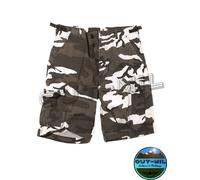 Pantalone corto militare da uomo Bermuda Short BDU RipStop Mimetico Verde