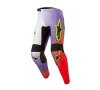 Pantalone Cross Enduro Trial Atv Alpinestars Fluid Lucent Bianco Rosso Giallo