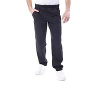 Pantalone Cuoco e Chef con Elastico - Nero - Uomo e Donna - per Cucina e Ristorante - Made in Italy (XL)