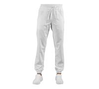 Pantalone Cuoco Pantagiaffa Bianco Super Stretch con Elastico Isacco - Estetista