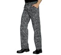 Pantalone cuoco San francisco nero Isacco cotone pantalaccio chef trousers
