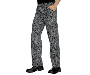 Pantalone cuoco San francisco nero Isacco cotone pantalaccio chef trousers