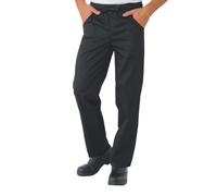 Pantalone Cuoco Unisex Nero ISACCO - Misto Cotone Pantalaccio Divisa Chef