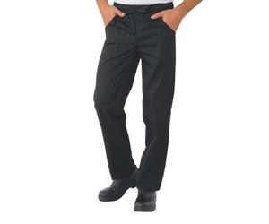 Pantalone Cuoco Unisex Nero ISACCO - Misto Cotone Pantalaccio Divisa Chef