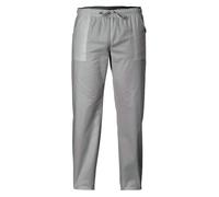 Pantalone da Cuoco 100% Cotone-Marca Italiana-Modello con Coulisse e Comodi Laccetti, Tre Tasche, Materiale Fresco e Resistente, Ideale per Il Lavoro (as6, Alpha, XX_l, Regular, Regular, Grigio, XXL)
