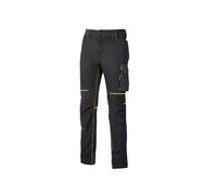 PANTALONI DONNA WORLD GRIGIO-G FU258BC-L IALLO TAGLIA L U-POW