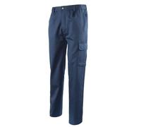 Pantalone da lavoro Blu con tasconi 100% cotone elastico in vita LOGICA