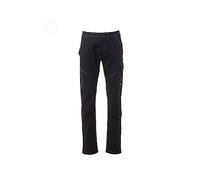 Pantalone da lavoro Estivo in Tessuto Leggero Unisex con Taglio Classico Payper Art. Worker Stretch Summer con bande retroriflettenti (L, NERO)