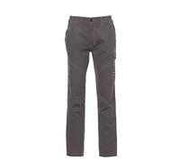Pantalone da Lavoro Estivo in Tessuto Leggero Unisex con Taglio Classico Payper Art. Worker Stretch Summer con Bande retroriflettenti (L, Grigio)
