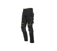 Pantalone da lavoro in tessuto U-4 con tasche black carbon ATOM U-Power