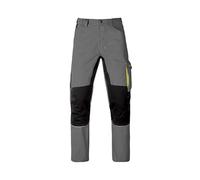 PANTALONE DA LAVORO KAVIR GRIGIO/NERO TG.S-XXL TASCHE PORTAUTENSILI KAPRIOL