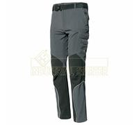 Pantalone da lavoro leggero ISSA tessuto softshell grigio