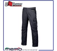 PANTALONE da lavoro Uomo Multitasche 4 Stagioni estivi Cargo Neri U POWER cotone