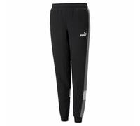 Pantalone di Tuta per Bambini Puma Essentials+ Colorblock K Nero
