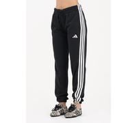 adidas Donna Essentials 3-Stripes French Terry Cuffed Pants, Black/White, M