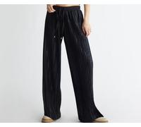 Pantalone Donna Liu Jo Viscosa Plisse Tasche Stretch Moda TA4032 A3573 Nero