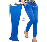 Pantalone donna morbido con laccetto taglie comode made in Italy PERLA OVERSIZE